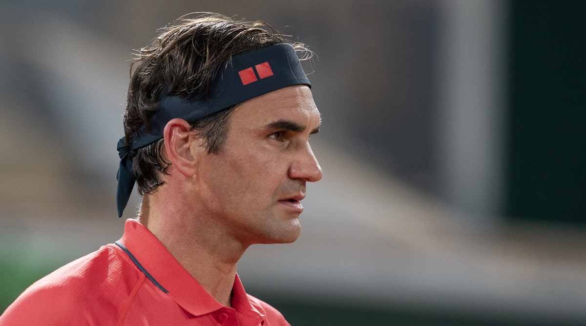 Professional tennis player Roger Federer